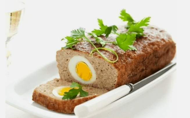 ม้วนเนื้อกับไข่ในอาหารของ Ducan