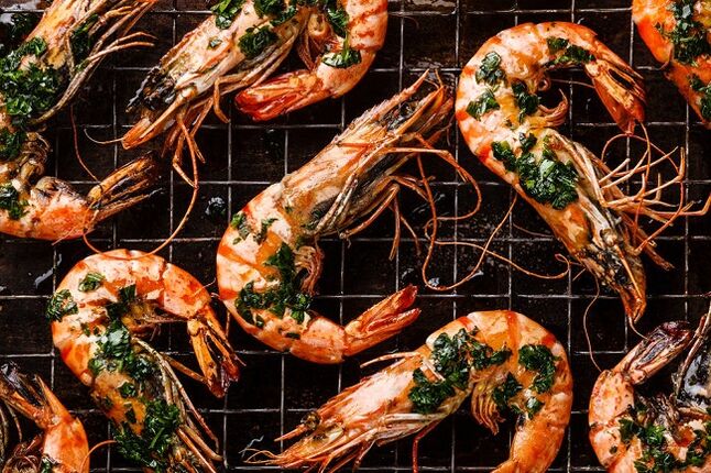 กุ้งสำหรับอาหารคีโตเจนิก
